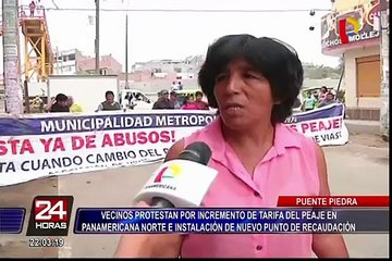 Vecinos de Puente Piedra protestaron por implementación de nuevo peaje