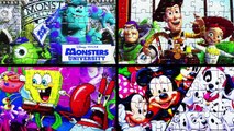 MONSTERS UNIVERSITY Disney Puzzle Games Rompecabezas Sullivan, Mike, Boo Kids Learning Toy
