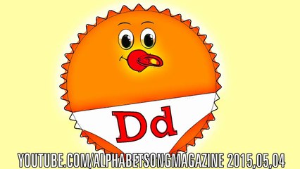 Alphabet Song with Big and Small Letter D to learn ABCs