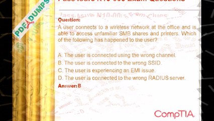 Pass4sure N10-006 CompTIA Network+ Exam Questions