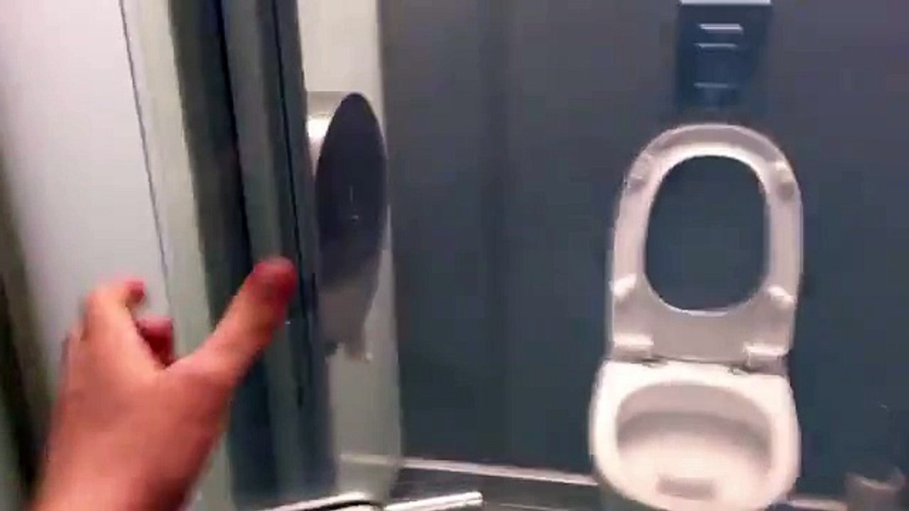 In this bath the doors are transparent. You'll never guess what happens when you turn the key!