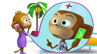 Children's Songs Cartoons - Five Little Monkeys! - Kids Music & Nursery Rhymes