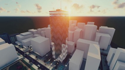 3d Bina Modelleme / Cam Kule / (ms)