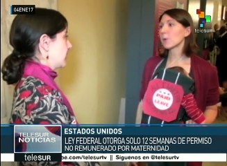 EE.UU.: Ley no otorga licencia remunerada por maternidad o enfermedad