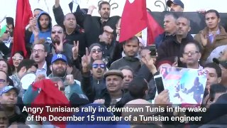 Angry protest in Tunis after murder of Tunisian engineer