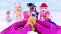 Disney Princesses Paw Patrol Baby Dolls Clay Slime Toilet Toy Surprises Learn Colors Fun Kids Videos