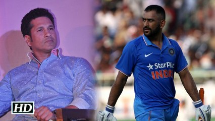 Tendulkar congratulates Dhoni