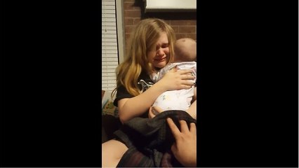 Mom doesn't want baby to grow up, breaks down in tears