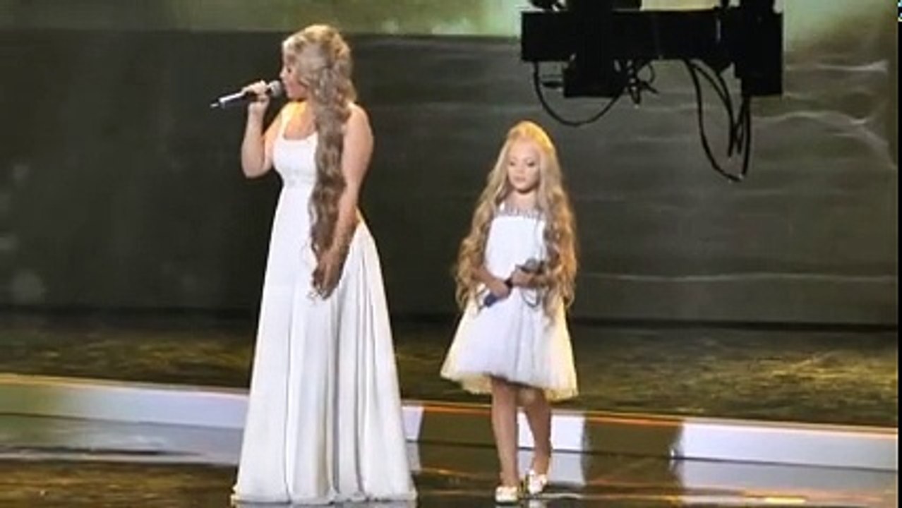 Her voice is beautiful. But when he starts to sing her younger sister will be the creeps!