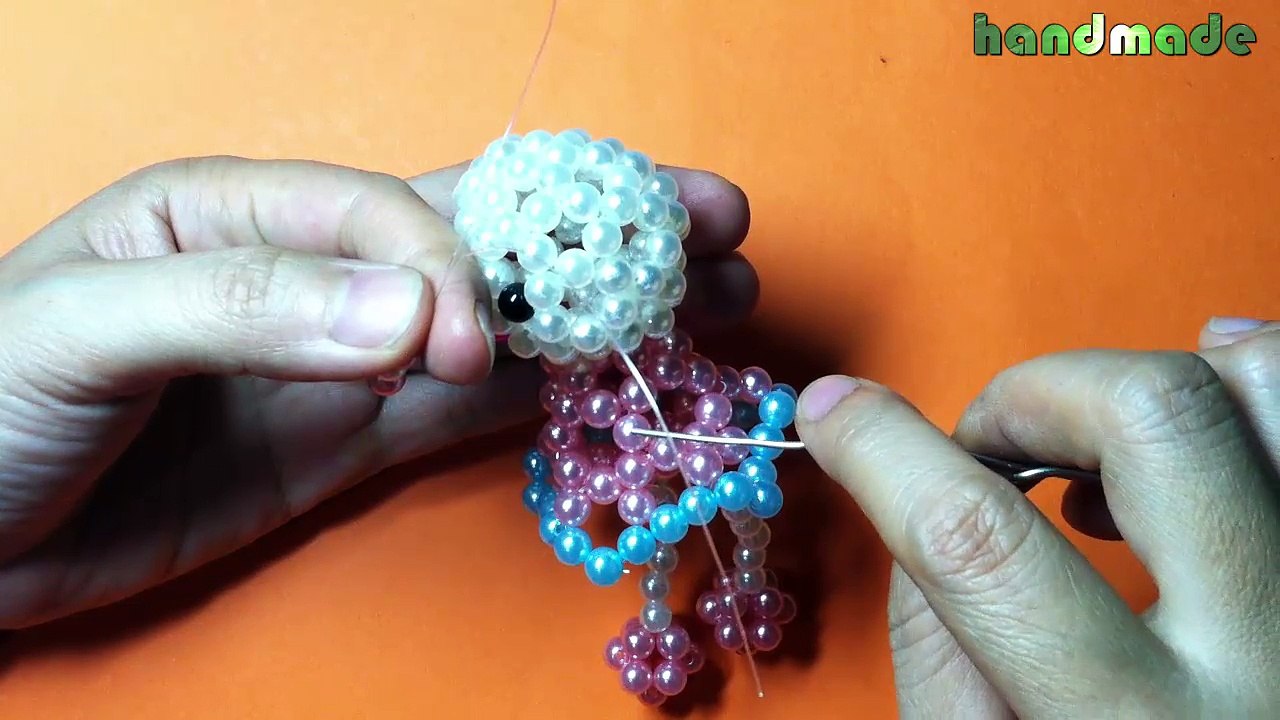 Hướng dẫn kết thỏ đầm hạt cườm (4/4)