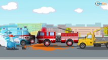 El Coche de Policía - Carritos para niños - Dibujos animados infantiles - Caricatura de carros