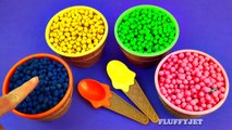 Learn Colors with Play Doh Dippin Dots Surprise Toys for Children Peppa Pig Dora Thomas Minions