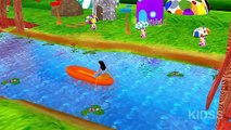 Row Row Row Your Boat Nursery Rhymes | 3D Animation English Nursery Rhymes For Kids