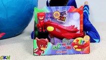 PJ MASKS Super Giant Toys Surprise Egg Opening Fun With Catboy Gekko  Ckn Toys-T