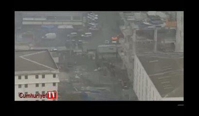 İzmir'deki patlamadan dakikalar sonrası kamerada