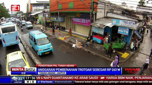 Pemprov DKI Benahi Trotoar Kawasan Tanah Abang #GoodInJobJakarta