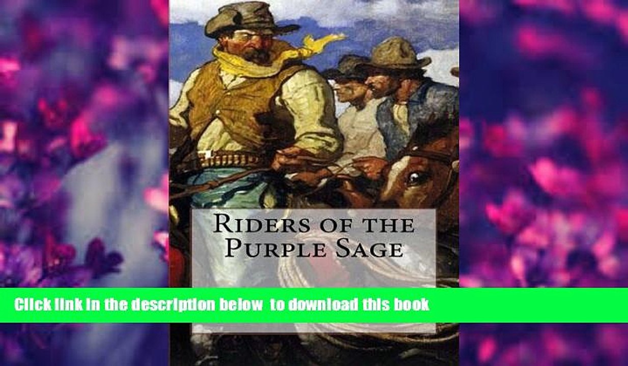 PDF [DOWNLOAD] Riders of the Purple Sage FOR IPAD