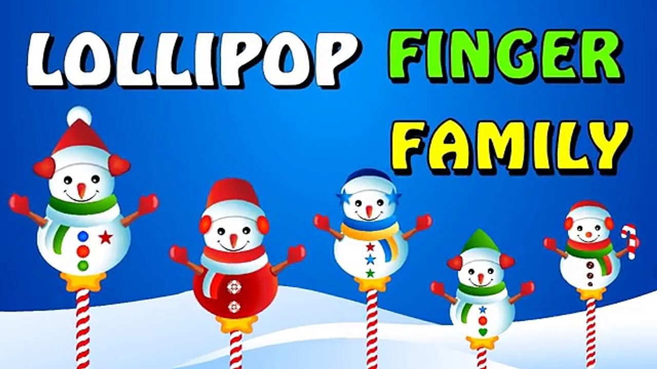 The Finger Family Lollipop Family Nursery Rhyme - Lollipop Finger Family Songs