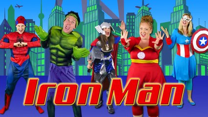 Superheroes Finger Family Song - Superman, Batman, Spiderman, Hulk & more!