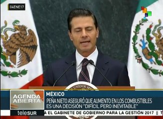 Peña Nieto: Gasolinazo en México es difícil, pero inevitable
