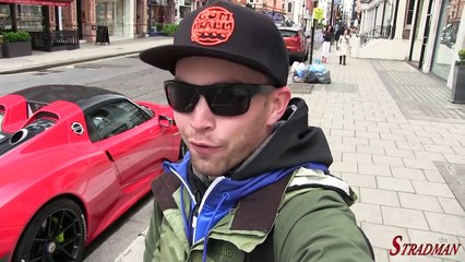 Скачать видео: London Supercars- Koenigsegg Agera R, McLaren P1, 918 Spyder - 6.03.2016