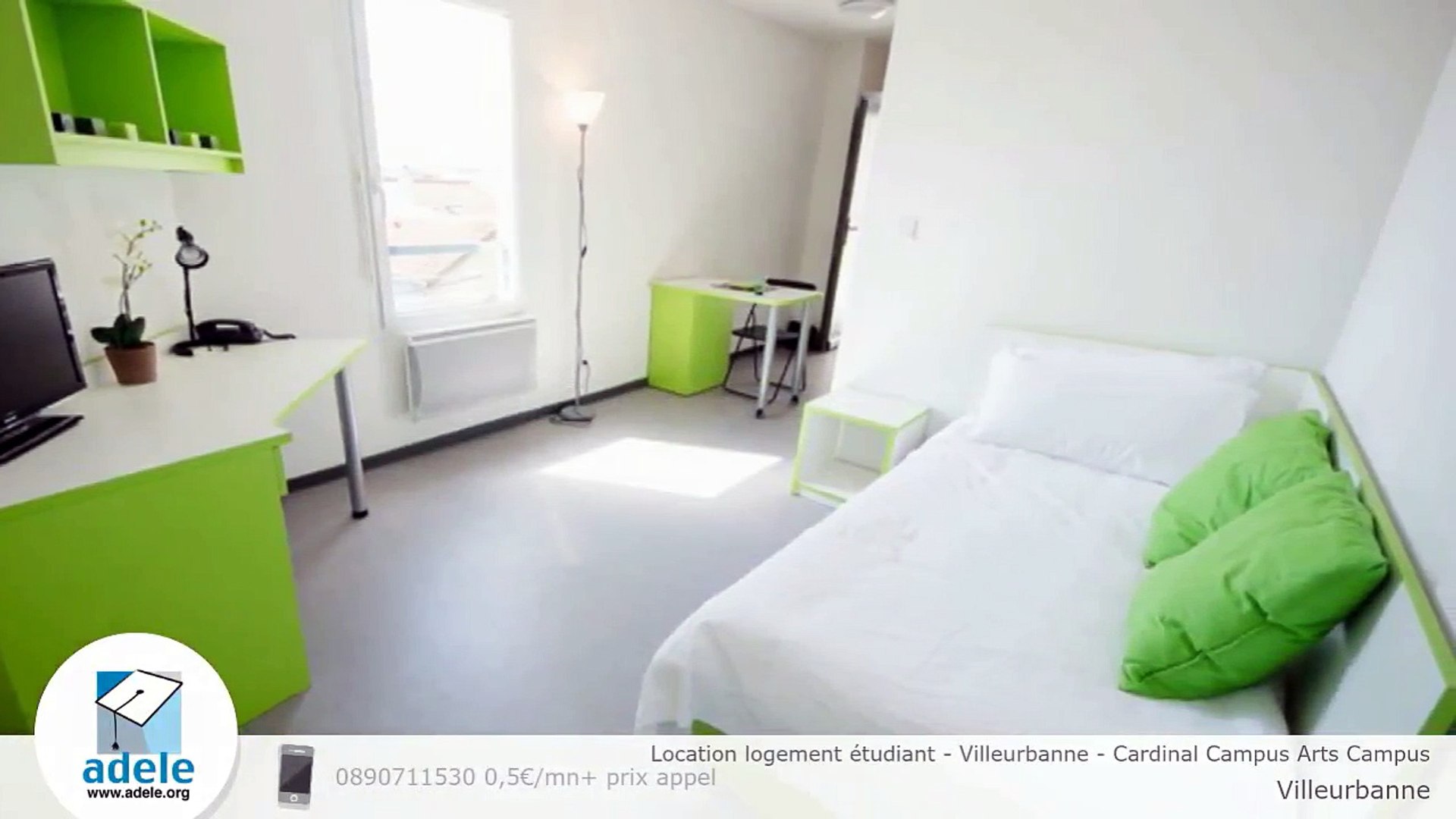 Location logement étudiant - Villeurbanne - Cardinal Campus Arts Campus -  Vidéo Dailymotion