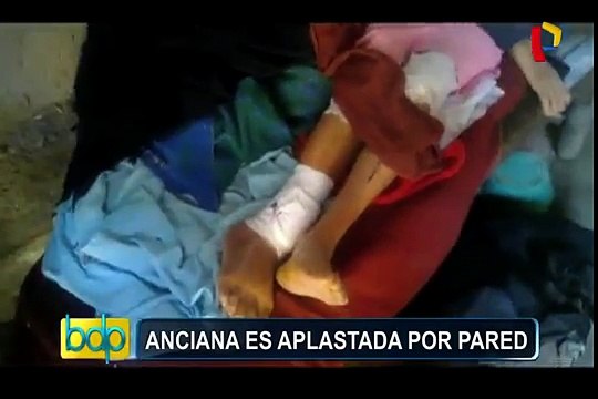 Anciana resulta herida tras derrumbe de pared en Chiclayo