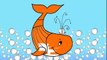Learning Colors With Fish Cartoon | Colors for children | Learning colors with Fish Coloring Page