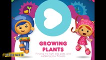 Team Umizoomi Growing Plants - Kids Finding The Right Size Pots and Watering Flowers - Nick Jr Leap