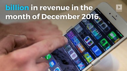 Apple's app store tops sales in December