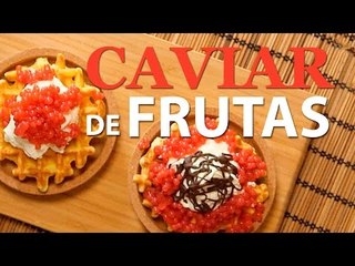Caviar vegano de frutas | Esferificaciones fáciles | Receta paso a paso