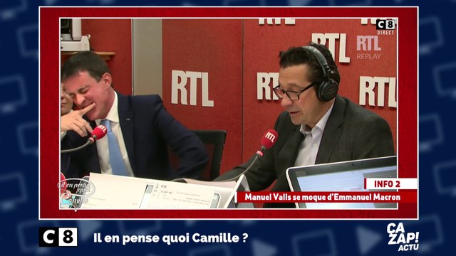 Le fou rire de Manuel Valls lorsque Laurent Gerra imite Emmanuel Macron