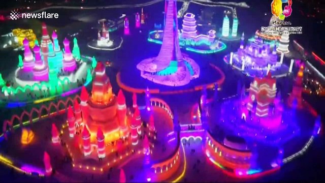 Incredible ice sculptures at Harbin International Ice and Snow Festival