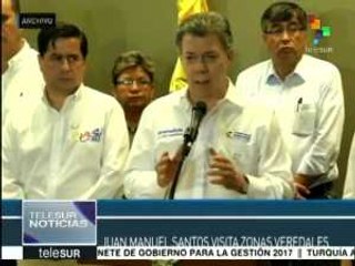 Colombia: Santos visitará zona veredal de las FARC en el Meta
