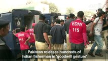 Pakistan releases scores of Indian fishermen
