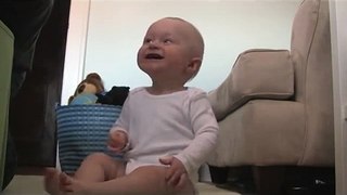 Baby Micah Laughing Hysterically at Laundry Basket