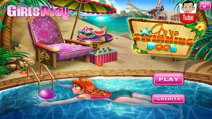 ᴴᴰ ღ Frozen Princess Anna ღ - Anna Swimming Pool Game - Baby Video Games (ST)