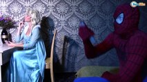 Spiderman becomes Zombie w/ Frozen Elsa w/ Skeleton Superhero Movie in Real Life