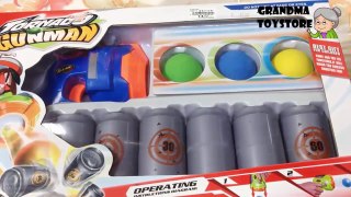 Unboxing TOYS ReviewDemos - Colorful Nerf toy gun shoot round balls practice at cans soft fun toy