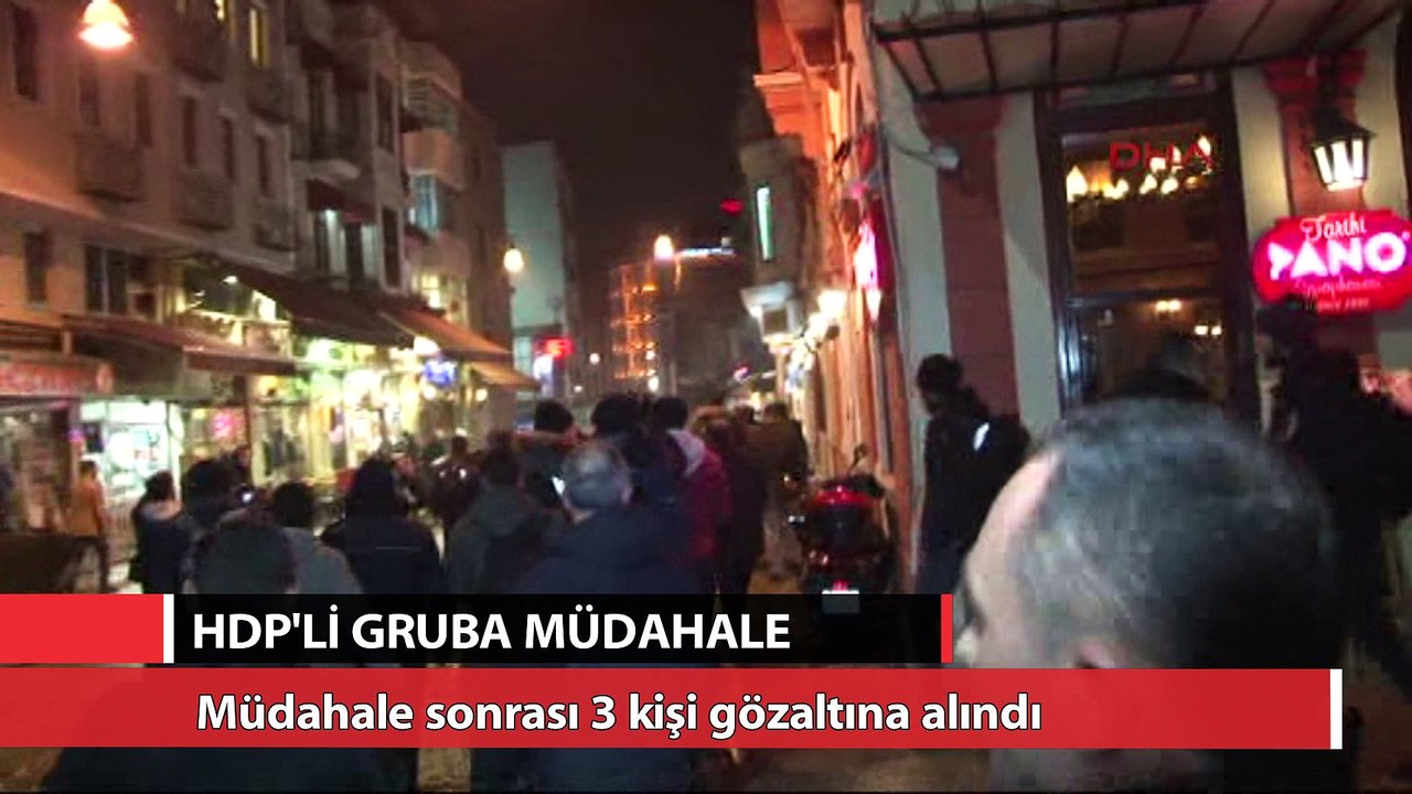 HDP'li gruba polis müdahalesi: 3 Gözaltı