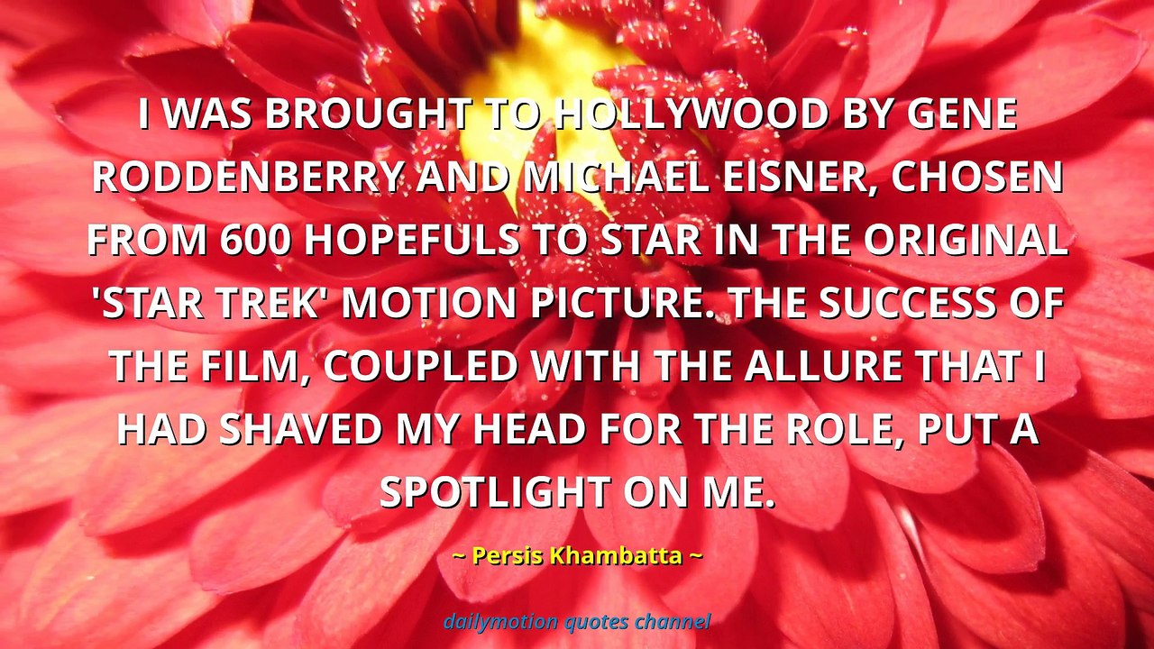 Persis Khambatta Quotes #2