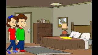 Caillou pees on his parents' bed and gets grounded[1]