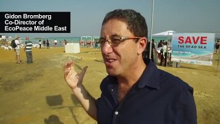 Swimmers worth their salt cross shrinking Dead Sea