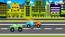 Pelleteuse, Tracteur et Camion - Dessin animé pour enfants en français - La voiture pour enfants