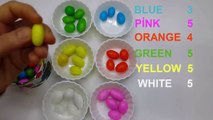 Fun Colorful Candies! Colors Learning with colorful candies and Kinder Surprise Toys