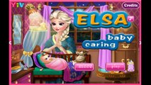 Elsa Baby Caring - Frozen Video Game For Girls