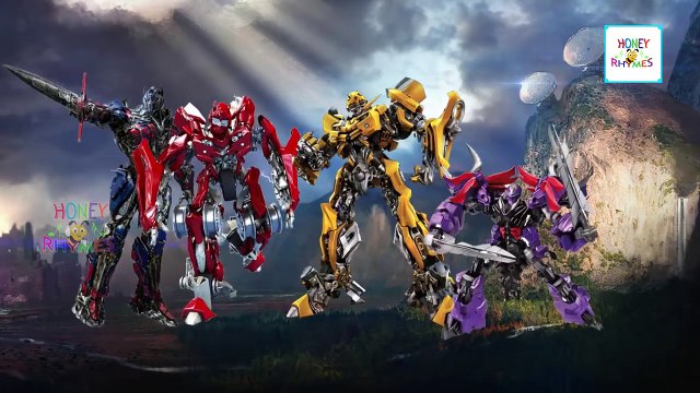 Finger Family TRANSFORMERS Cartoon Nursery Rhymes | Daddy Finger Animation Rhymes for Kids