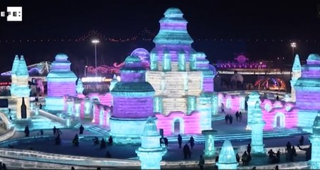 Luz y color en el Festival de Hielo de Harbin, uno de los mayores del mundo