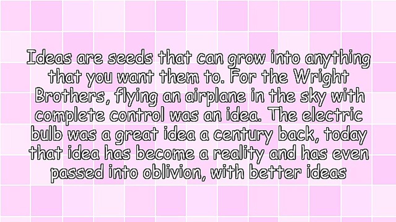 The Power of an Idea