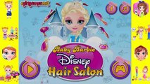 Baby Barbie Games To Play ❖ Baby Barbie Disney Hair Salon ❖ Cartoons For Children in English
